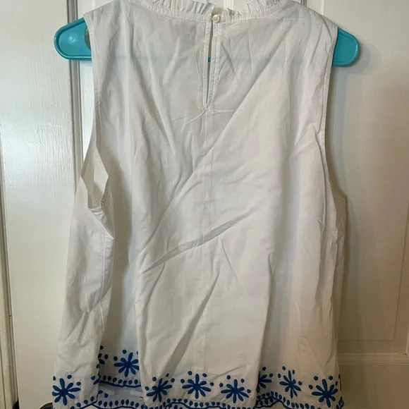 NWT embroidered J Crew cotton tank - Picture 5 of 5